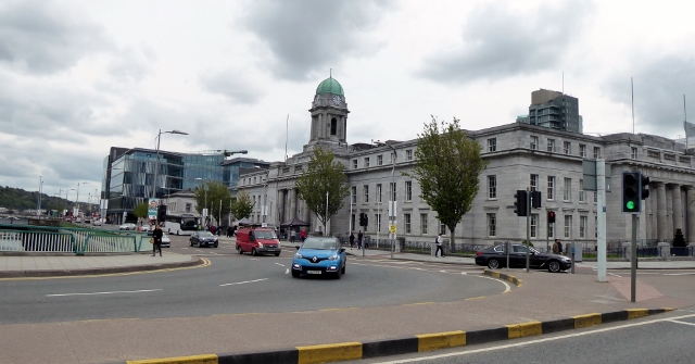 The Cork City Hall is our shuttle drop off point.